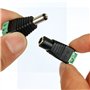 10x Connecteur DC mâle/femelle verser caméra de vidéo surveillance 2,1 x 5,5 mm