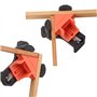 Lot de 4 Presses d'angles de 90 Degrés Serre Joint Menuisier Menuiserie Outillage pour Perçage et Fabrication d'armoires