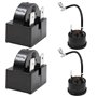 WANGCL Lot de 2 relais de démarrage de compresseur 3 broches 15 Ohm + 2 protecteurs de surcharge de compresseur 1/4 HP pour répa