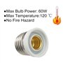 DZYDZR Lot de 6 adaptateurs de culot E27 vers E12 pour lampes LED