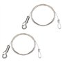 KINDPMA 2pcs Fil Suspension Cadre Câble Acier Galvanisé avec Tendeur et Crochet Fil Suspendu Câble en Acier Inoxydable pour Cadr