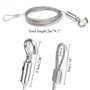 KINDPMA 2pcs Fil Suspension Cadre Câble Acier Galvanisé avec Tendeur et Crochet Fil Suspendu Câble en Acier Inoxydable pour Cadr