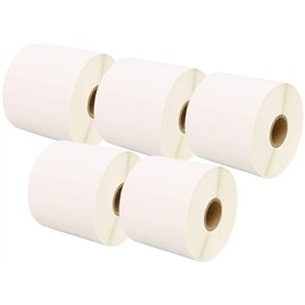 5 Compatibles Rouleaux 72mm x 36mm Étiquettes thermique pour Zebra GK420d GK420t GC420d GX420d GX420t GC420t GX430t GT800 LP2844
