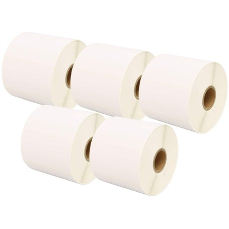 5 Compatibles Rouleaux 72mm x 36mm Étiquettes thermique pour Zebra GK420d GK420t GC420d GX420d GX420t GC420t GX430t GT800 LP2844