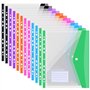 Lot de 12 Pochette Plastique A4