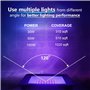 Eleganted 100W Lumiere Noire LED 365-370nm Projecteur LED UV Extérieur,Black light IP66 Etanche Lumière Noire Ultraviolet pour S