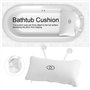 DEWIN Coussin Baignoire, Antidérapant Oreiller de Baignoire Coussin Spa Coussin de Bain Oreiller Spa Baignoire avec Ventouses