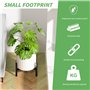 jinminamz Support Pour Plantes Réglable，Pot De Fleurs Porte - Plantes Porte - Fleurs Tabouret En Fer Adapté Pour Les Pots De 20 