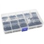 BGTXINGI Assortiment de 650 vis autotaraudeuses à tête bombée M2 M2.3 M3 13 types de vis autotaraudeuses à tête bombée noire en