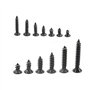 BGTXINGI Assortiment de 650 vis autotaraudeuses à tête bombée M2 M2.3 M3 13 types de vis autotaraudeuses à tête bombée noire en