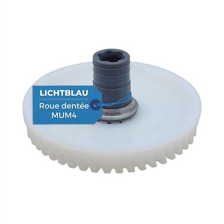 Lichtblau Pignon droit pour robot de cuisine Bosch 177498 00177498 I Roue dentée rechange pour entraînement engrenage MUM4 I Piè
