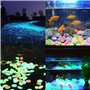 YSDMY Pierre Lumineuse Colorées 100 Pcs Cailloux Aquarium Decoration Galet Aquarium Fluorescent Probablement 1,8 à 3 cm Galets D