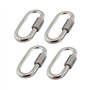 BuxiuGK Lot de 4 M6/0.24" Maillon Rapide en Acier Inoxydable 304