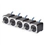 STEPPERONLINE 5 PCS Moteur pas a pas Nema 17 Bipolaire 59Ncm 2A 42x48mm 4 Fils with 1m Câble & Connecteur pour Imprimante 3D