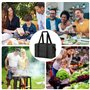 Sac Isotherme Repas, 15L Sac Glacière Souple, Grande Capacité Sac Repas Sac de Livraison Isolé Pliable pour Déjeuner, Travail, E