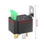 Relais de voiture, relais 4 contacts DC 12V 30A noir pour voiture, normalement ouvert à fusible avec relais de support avec fusi