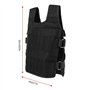 Gilet Lesté d'Entraînement et de Course - Veste de Formation Pondérée Réglable 15Kg en Tissu d'Oxford pour La Forme Physique