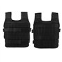 Gilet Lesté d'Entraînement et de Course - Veste de Formation Pondérée Réglable 15Kg en Tissu d'Oxford pour La Forme Physique