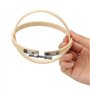 MANCHAP Lot de 20 cercles à broder réglables de 10 cm, en bambou pour point de croix