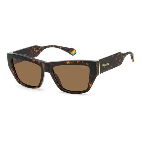 Lunettes de Soleil POLAROID PLD 6210/S/X 086 HAVANA 55/16/140 Femme