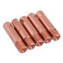 CESFONJER 20 Pcs Embouts de Contact de Buse de Soudage 15AK MIG/MAG Ensemble de Support de Connecteur de Gaz M6 0,8x25mm (10 x C
