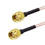 GTIWUNG 2Pcs Cable SMA Antenne 4G SMA Mâle à SMA Mâle Câble Riggle RG316 15cm pour Antenne 4G Pi 2.4 GHz Antenne WiFi Wirelesse 