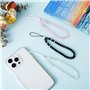 Cordons Courts pour Téléphone Portable,3 Pcs Charme de Téléphone Lanière de Téléphone en Perles Lanière de Perles Chaîne Anti-Pe