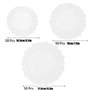 Dentelle Napperons Papier,150 Pcs Napperon en Papier Rond Tortenspitze Papier Runde Spitze Papiermatten Tischsets pour Décoratio