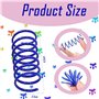 Lot de 40 jouets à ressort à ressort pour chat - Spirales multicolores en plastique - Plumes - Plastique coloré - Nouveauté pour