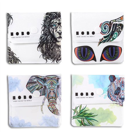 AOOTUERL Paquet de 4 Cendrier de Poche