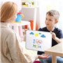 Ensemble de tableau blanc effacable - tableau magnetique enfant format A4 (30 x 21 cm) - Tableau blanc effacable - Tableau blanc