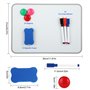 Ensemble de tableau blanc effacable - tableau magnetique enfant format A4 (30 x 21 cm) - Tableau blanc effacable - Tableau blanc