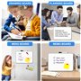 Ensemble de tableau blanc effacable - tableau magnetique enfant format A4 (30 x 21 cm) - Tableau blanc effacable - Tableau blanc