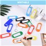 50 Pièces Porte-Clé Étiquette – Porte-Clé avec Étiquettes – Porte-Clé avec 10 Couleurs – Porte-Clé Voiture – Étiquettes à Bagage