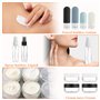 Flacon voyage - Kit voyage produit toilette - Flacons de voyage en silicone - Set de 17 - rechargeables et étanches - parfaits p