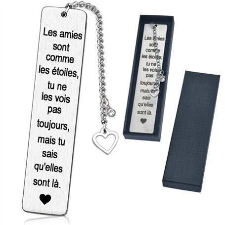 Marque-Page pour Meilleure Amie -Cadeau Femme Anniversaire- Idée Cadeau Original pour Femme - Anniversaire et Noël - Cadeau pour