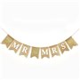 Alnicov Guirlande de drapeaux Mr and Mrs en toile de jute pour bannière de mariage