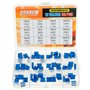 HUAREW 12 valeurs 60 pièces 3296W potentiomètre de tondeuse multitours 100-500 K Ohm bleu 3296 Kit de classification de résistan