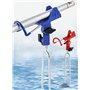Ncheli 2 PièCes de Porte Canne à PêChe Pour PêChe, Inox 360° Support de Canne à PêChe En RéGlable En Acier Inoxydable, Porte Can