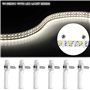 LBING 100 LED Lighting Clips de supports de fixation pour Bande Lumineuse Supports de Fixation Clips LED Strip 10mm Wide Waterpr