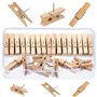 Lot de 50 épingles en bois avec épingles - Pour tableaux en liège