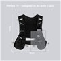 Gilet de course pour homme et femme - Sac à dos de course réglable - Respirant et réfléchissant - 6 poches avant et 1 poche arri