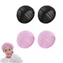 Lot de 4 Bonnets de Sommeil en Maille pour la Nuit Filets à Cheveux Bouclés pour Femme - Protection des Doux