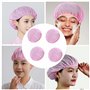 Lot de 4 Filets à Cheveux Réutilisables pour Sommeil - Bonnets en Maille Doux - Protection des Cheveux Bouclés pour Femmes - Pou