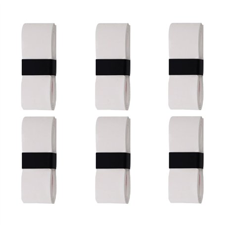 6 Pièces Blanc Bande Antidérapante Auto-adhésive pour Raquette de Tennis et Badminton