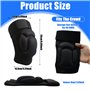 UZSUZZ Genouillères de Protection Genouillère Sport Genouillères de danse 30cm Eponge Epaissie Genouillère Antidérapant Réglable