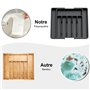 TTSTOIEE Range-couverts pour tiroirs - Porte-couverts réglable - Porte-ustensiles pour tiroirs de cuisine - Organisateur de cuis