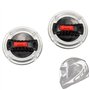POFET - 1 paire Moto de fixations pour visière de casque avec interrupteur rotatif pour casque LS2 Lentilles de Casque ect.