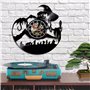 Smotly Horloge murale numérique en vinyle, sur le thème du Seigneur des Anneaux, une horloge murale cadeau pour les amoureux.