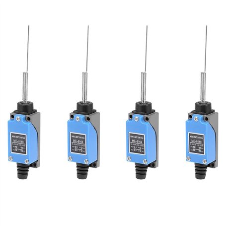 ANCLLO Antrader ME-8169 Lot de 4 interrupteurs momentanés à levier en plastique NC-NO pour Arduino fraiseuse Mill laser et plasm